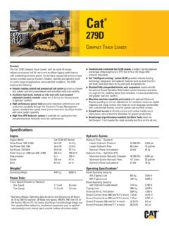 279d3|cat 279d spec sheet.